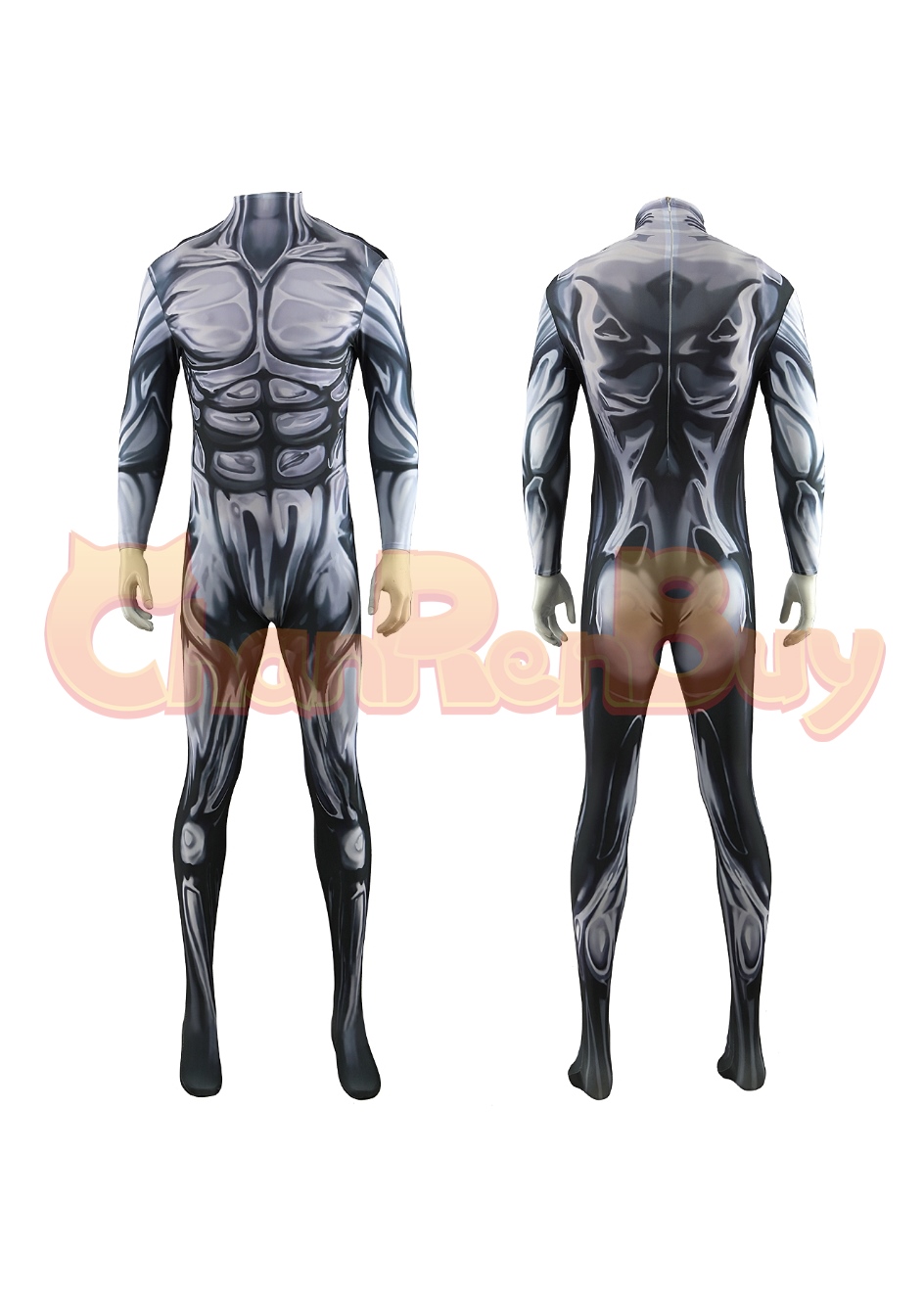 Fantastic Four Costume Silver Surfer Bodysuit Cosplay