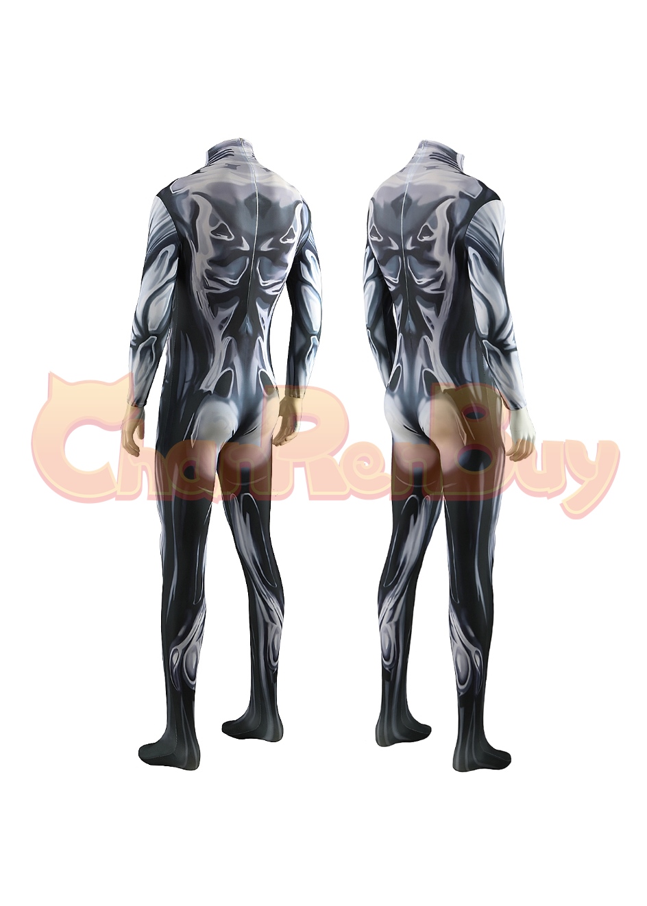 Fantastic Four Costume Silver Surfer Bodysuit Cosplay