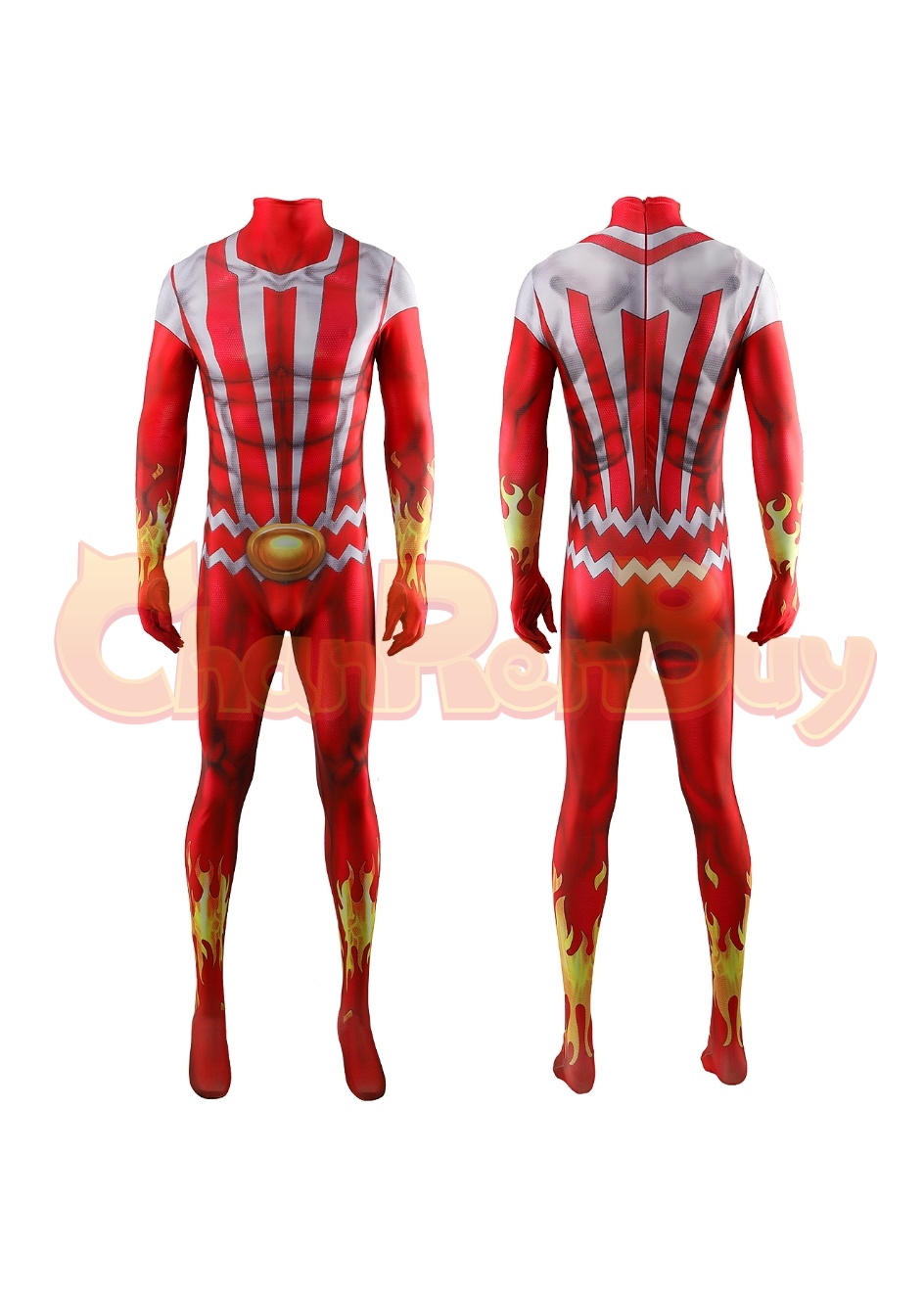 The X-Men Costume Sunfire Shiro Yoshida Bodysuit Cosplay