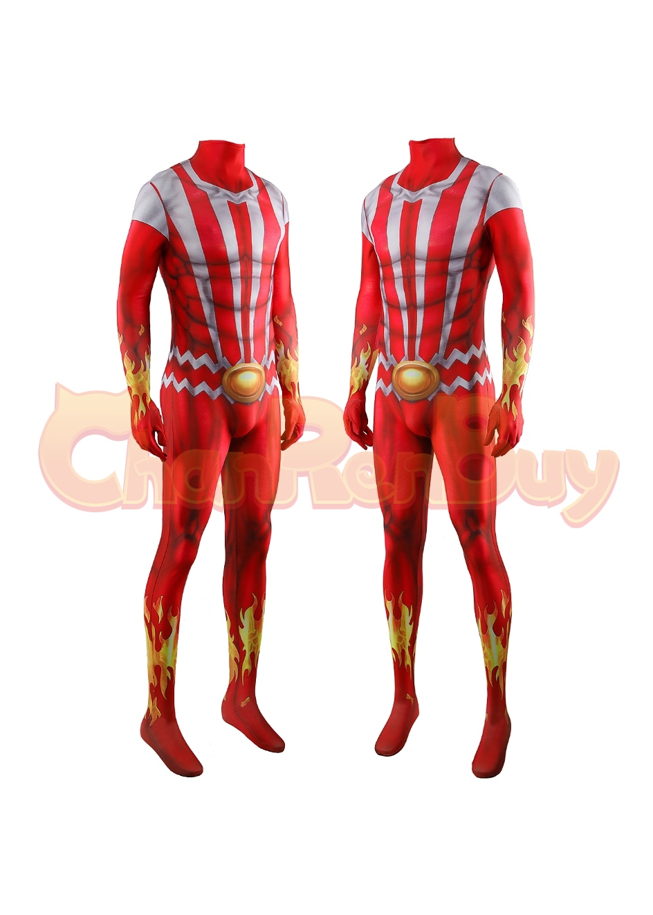 The X-Men Costume Sunfire Shiro Yoshida Bodysuit Cosplay