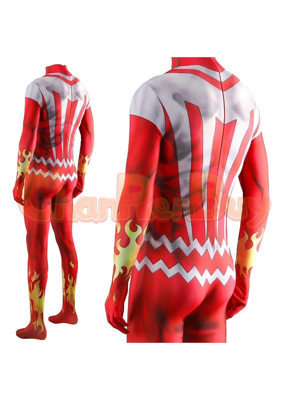 The X-Men Costume Sunfire Shiro Yoshida Bodysuit Cosplay