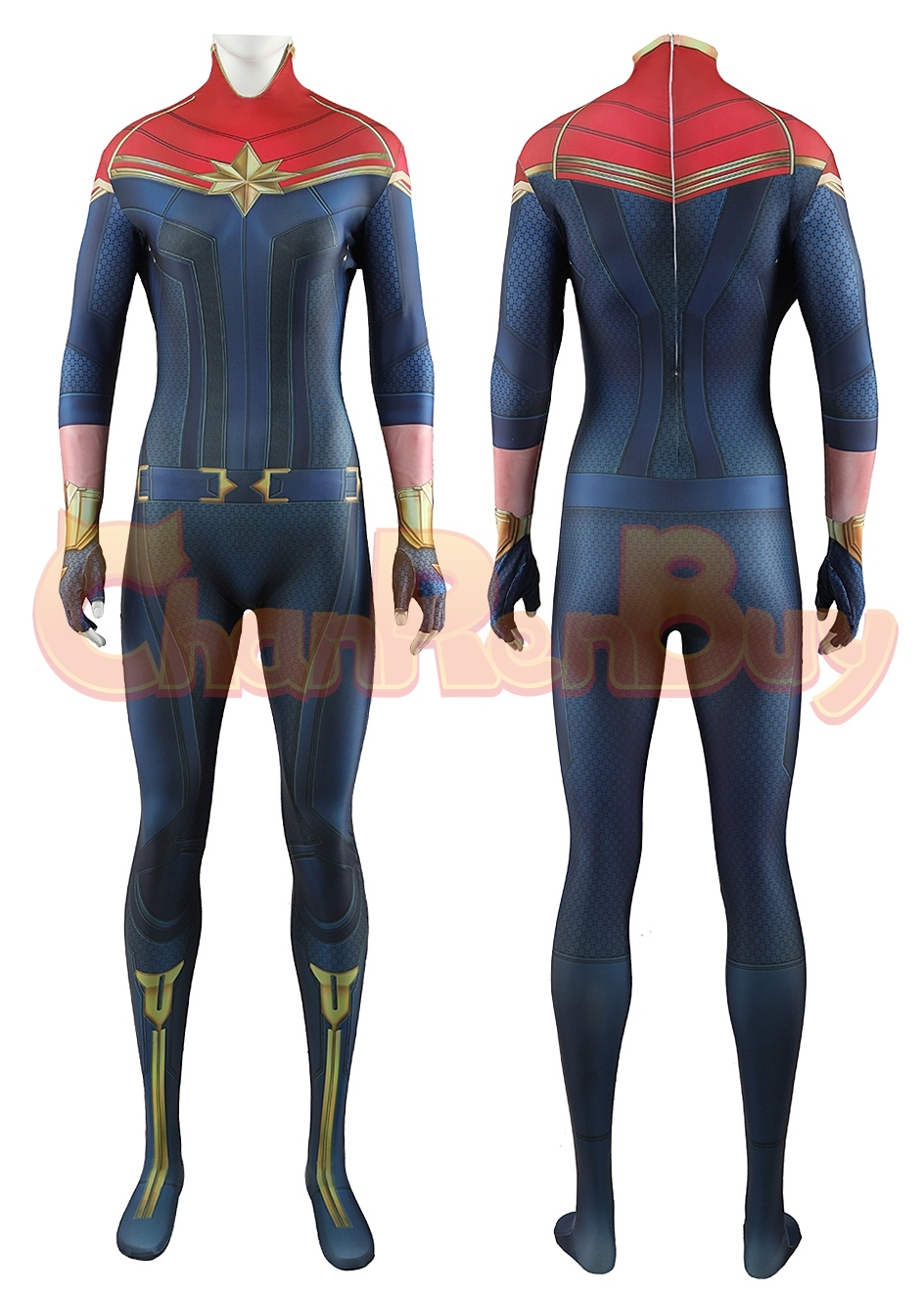 The Marvels 2 Costume Carol Danvers Captain Marvel Bodysuit Cosplay Ver.6