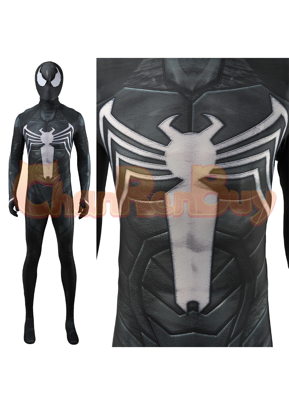 Venom Costume Spider Man Bodysuit Cosplay for Adult Kid