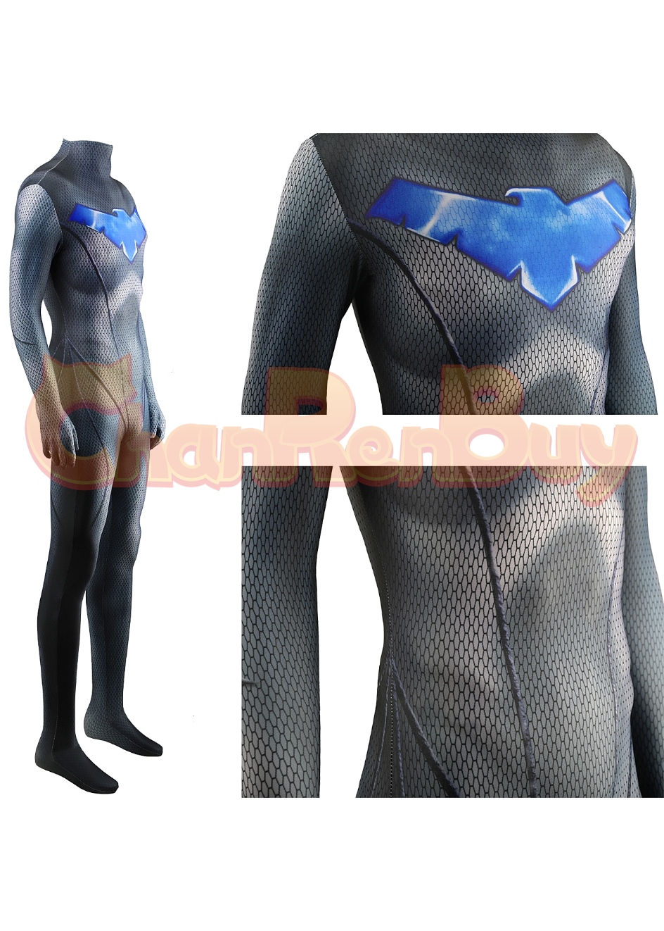 Nightwing Costume Bodysuit Female Version Cosplay for Adult Kid