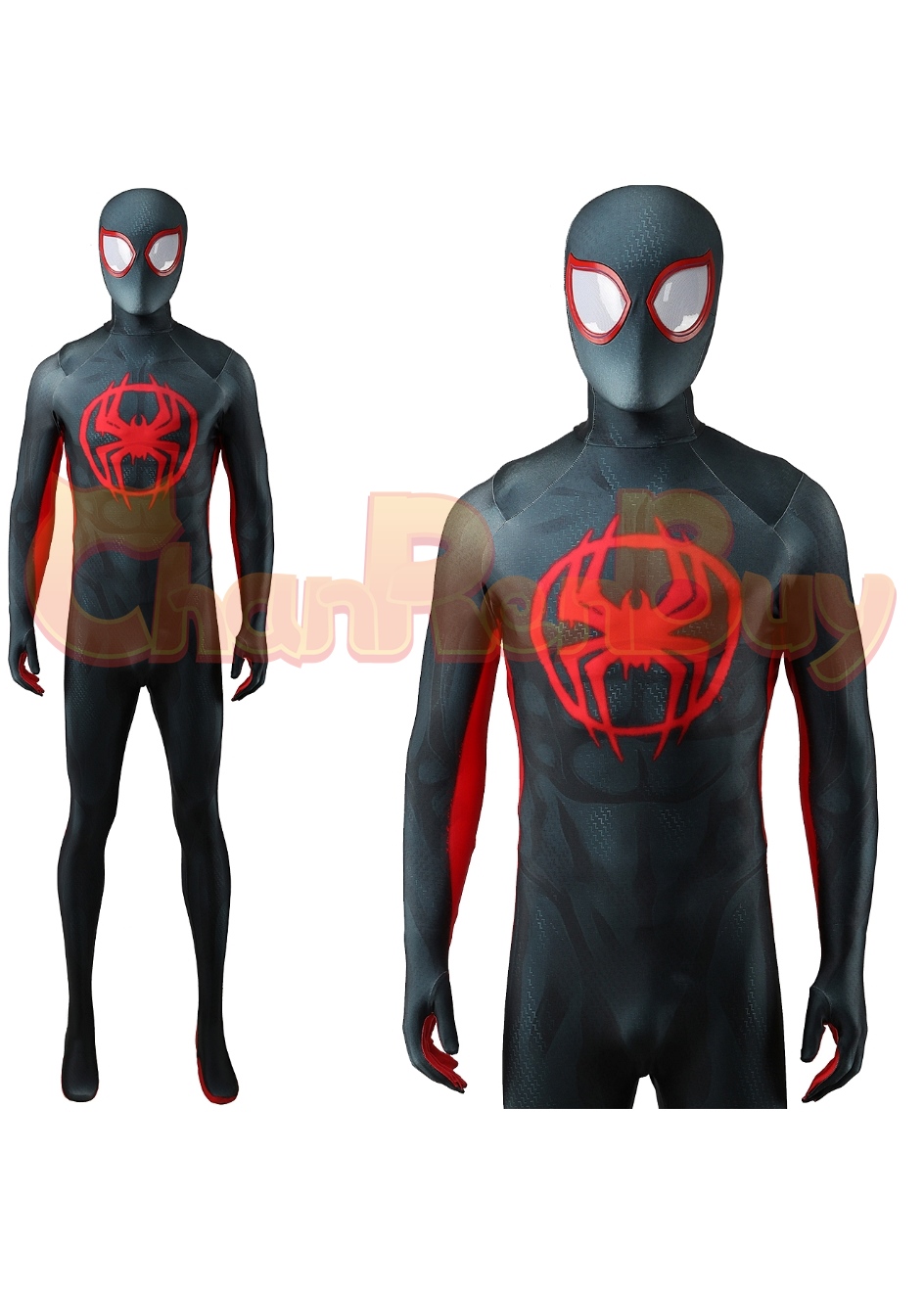 Spider-Man: Across the Spider-Verse Costume Miles Morales Bodysuit Cosplay for Adult Kid Ver.2
