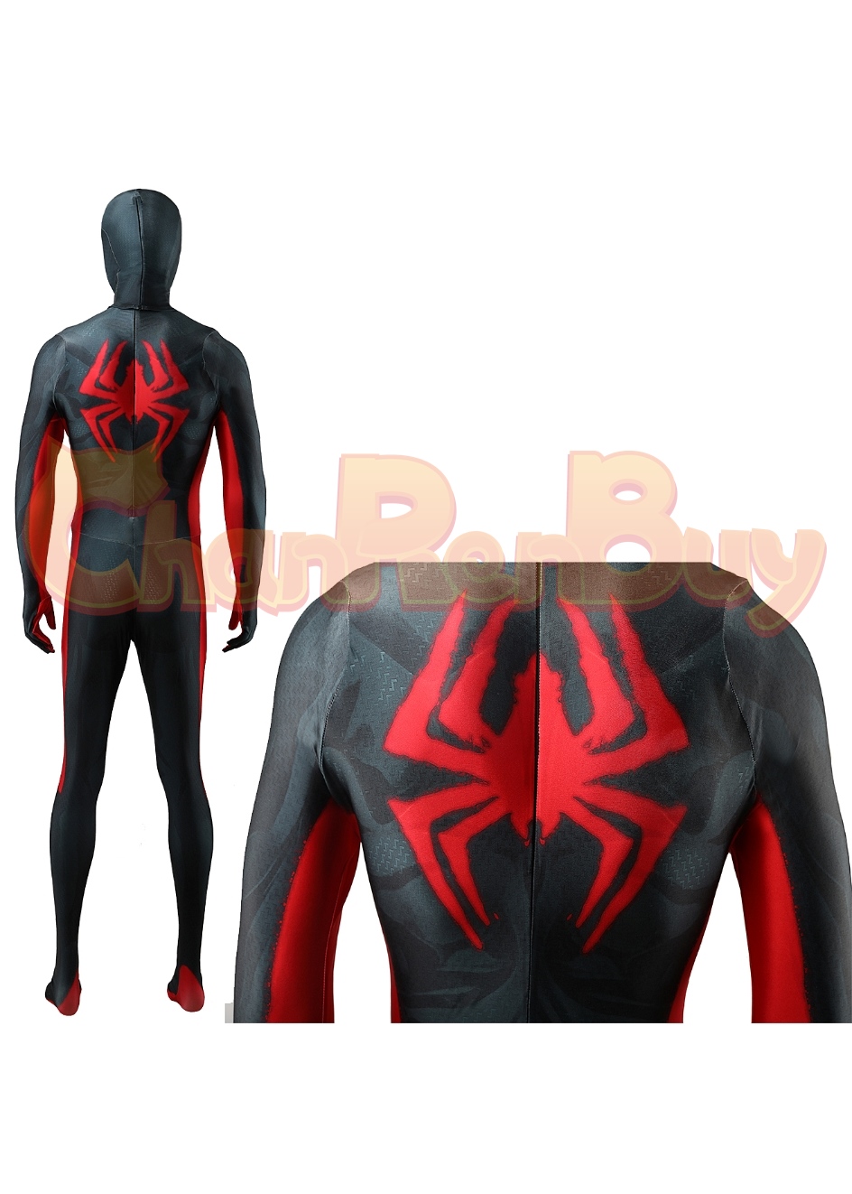 Spider-Man: Across the Spider-Verse Costume Miles Morales Bodysuit Cosplay for Adult Kid Ver.2