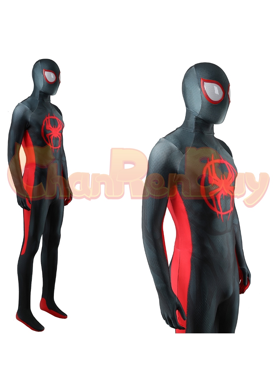 Spider-Man: Across the Spider-Verse Costume Miles Morales Bodysuit Cosplay for Adult Kid Ver.2