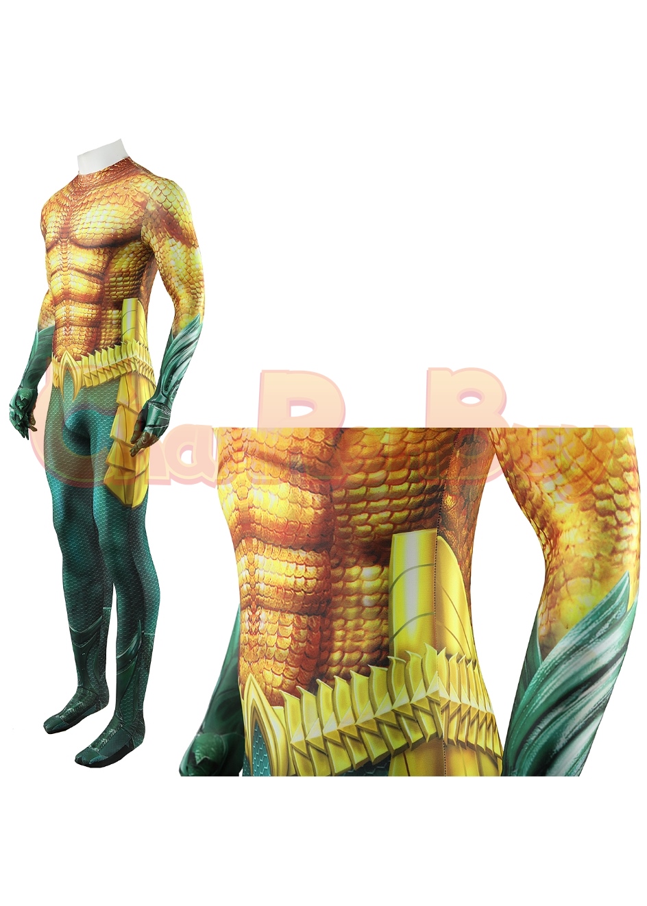 Aquaman and the Lost Kingdom Costume Arthur Curry Bodysuit Cosplay for Adult Kid