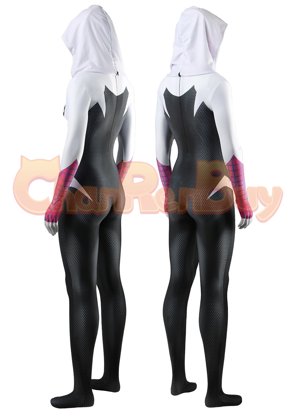 Spider-Man: Across the Spider-Verse Costume Gwen Bodysuit Cosplay for Adult Kid