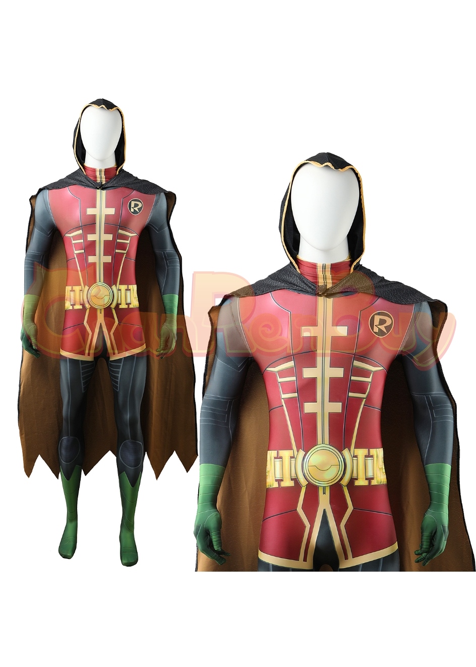 Robin Costume Bodysuit Cosplay for Adult Kid Ver.2