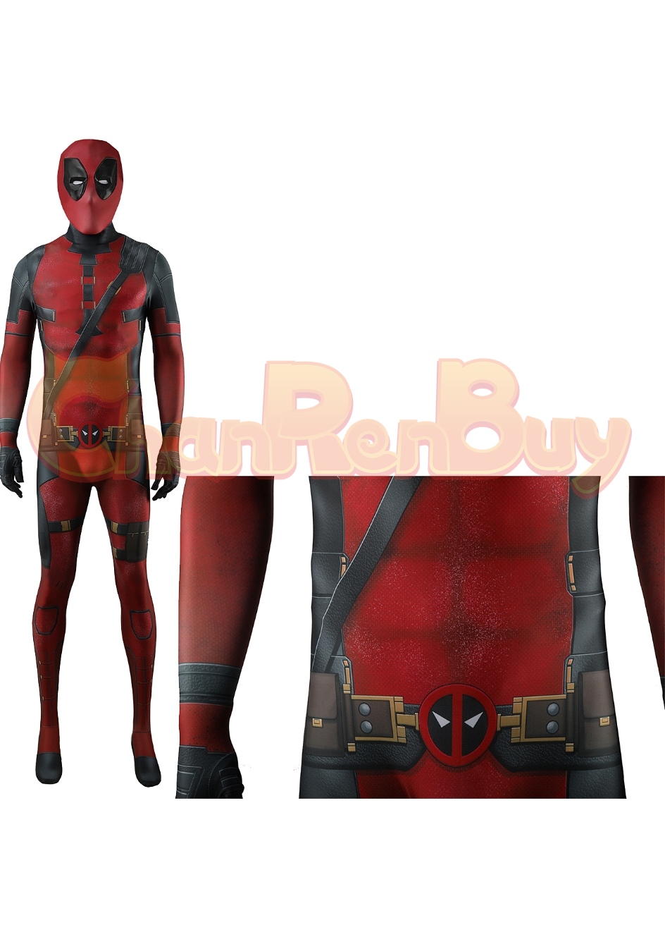 Deadpool 3 Costume Deadpool Bodysuit Cosplay for Adult Kid