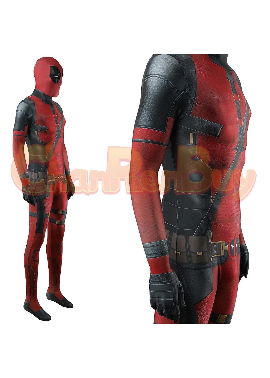 Deadpool 3 Costume Deadpool Bodysuit Cosplay for Adult Kid