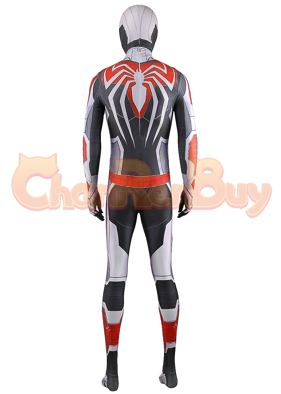 Marvel Spider-Man Costume Spider-Man 2099 White Suit Bodysuit Cosplay for Adult Kid