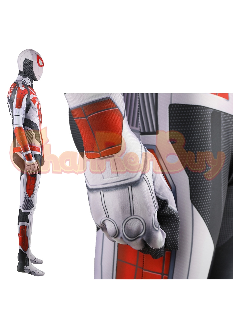 Marvel Spider-Man Costume Spider-Man 2099 White Suit Bodysuit Cosplay for Adult Kid