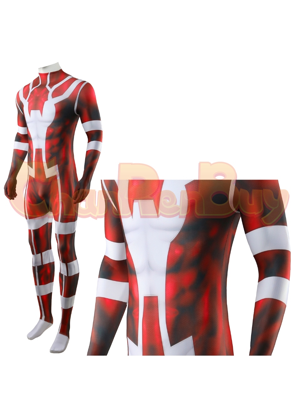Red Raven Comics Costume Makkari Bodysuit Cosplay for Adult Kid
