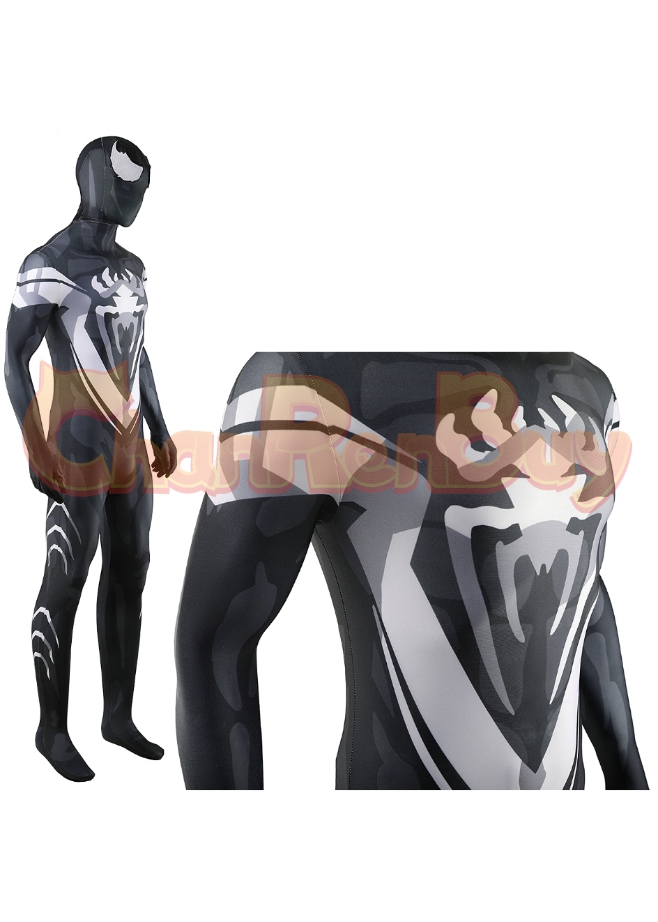 Venom Costume Spider-man Venom Bodysuit Cosplay for Adult Kid Ver.3
