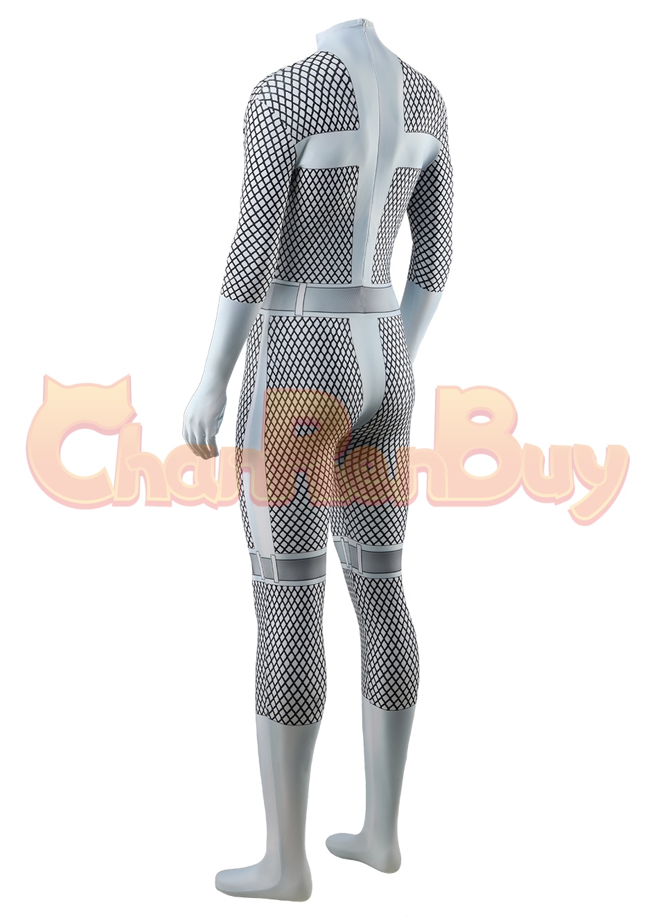 The Spectacular Spider-Man Costume Silver Sable Bodysuit Cosplay for Adult Kid