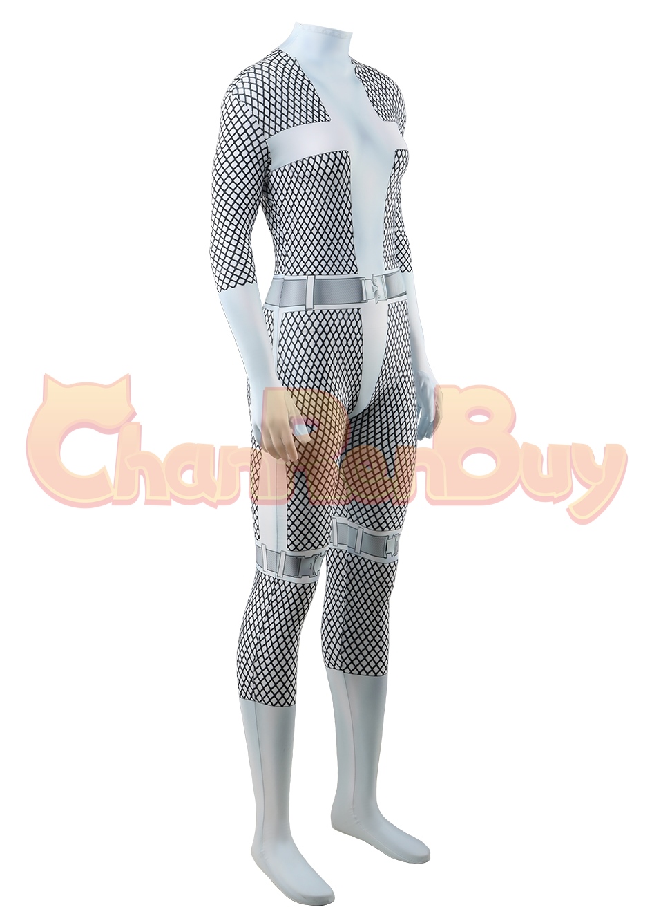 The Spectacular Spider-Man Costume Silver Sable Bodysuit Cosplay for Adult Kid
