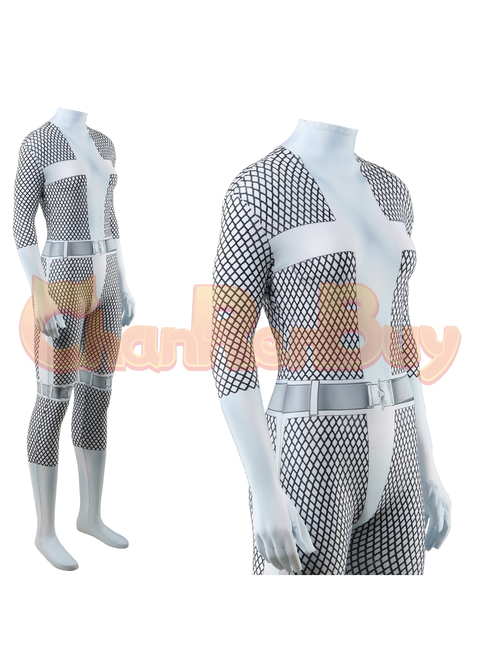 The Spectacular Spider-Man Costume Silver Sable Bodysuit Cosplay for Adult Kid