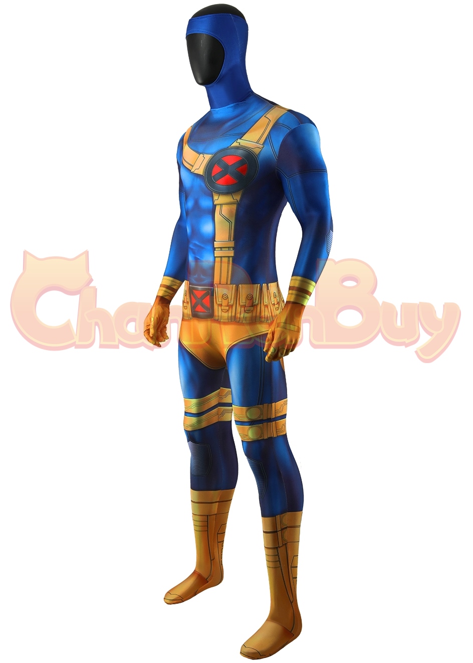 X-Men Costume Cyclops Bodysuit Cosplay for Adult Kids