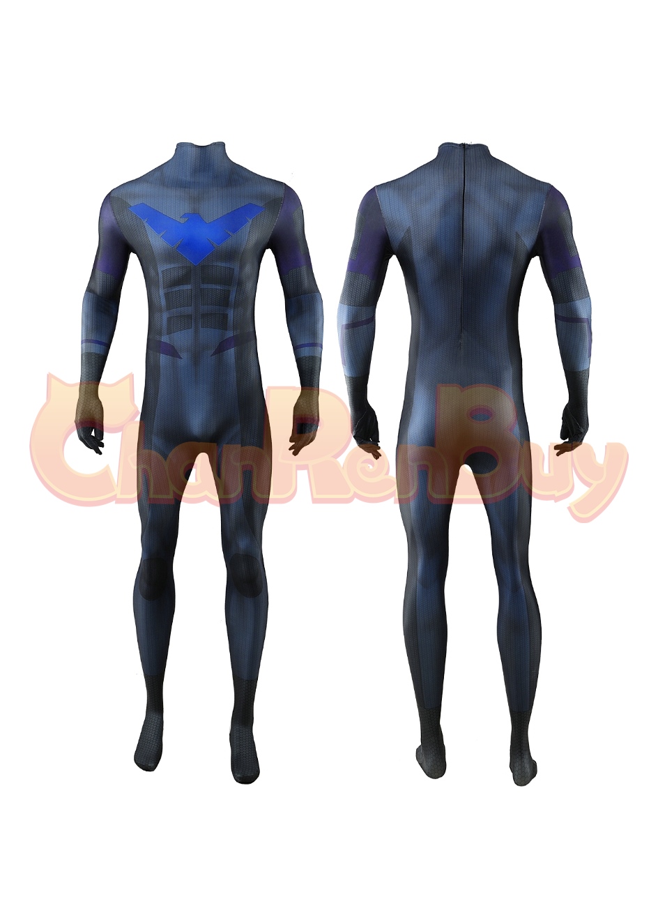 Nightwing Costume Bodysuit Cosplay for Adult Kids