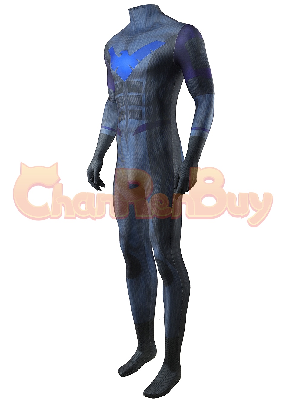 Nightwing Costume Bodysuit Cosplay for Adult Kids