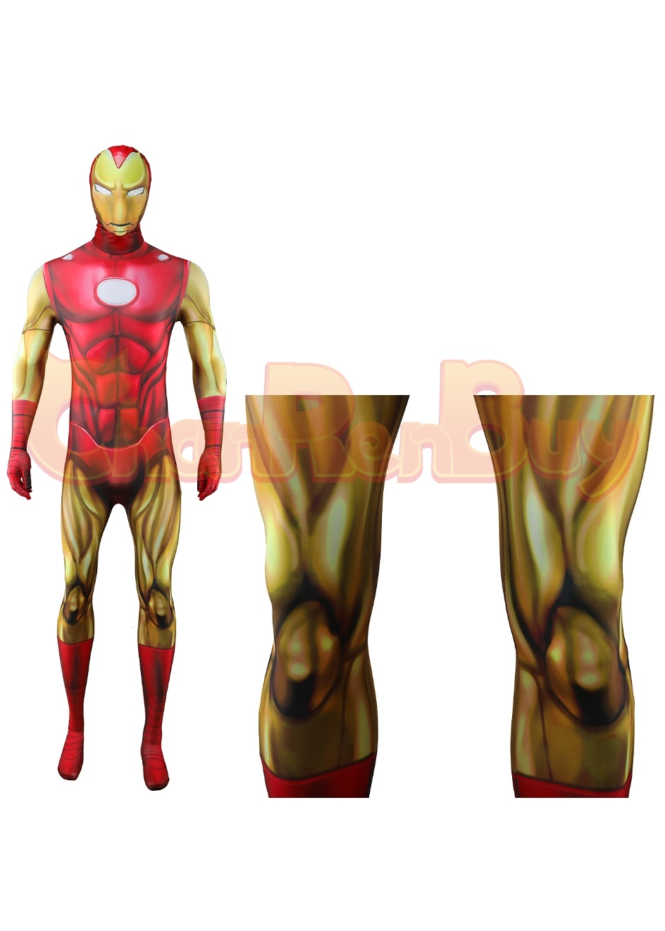 Iron Man Costume Bodysuit Cosplay for Adult Kids