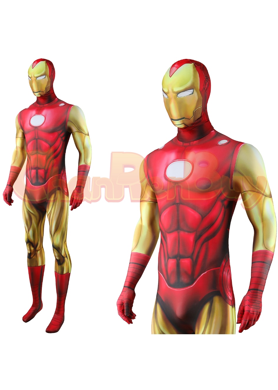 Iron Man Costume Bodysuit Cosplay for Adult Kids