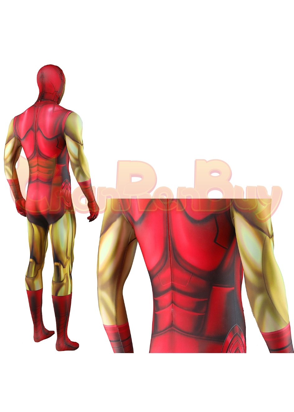 Iron Man Costume Bodysuit Cosplay for Adult Kids