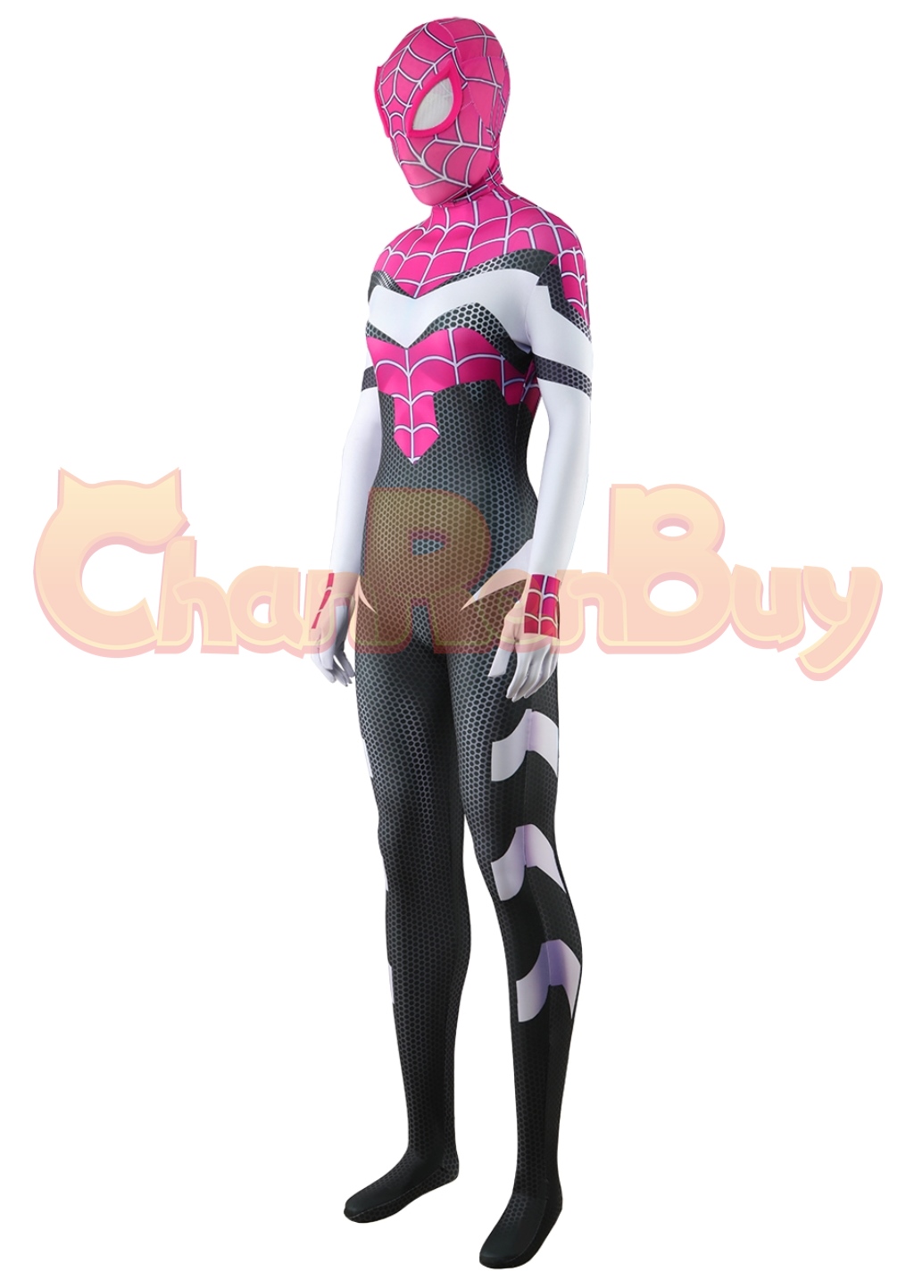 Spider-Man Across the Spider-Verse Costume Gwen Stacy Bodysuit Cosplay for Adult Kids Ver.1
