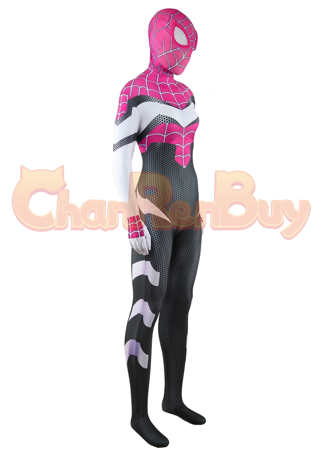 Spider-Man Across the Spider-Verse Costume Gwen Stacy Bodysuit Cosplay for Adult Kids Ver.1