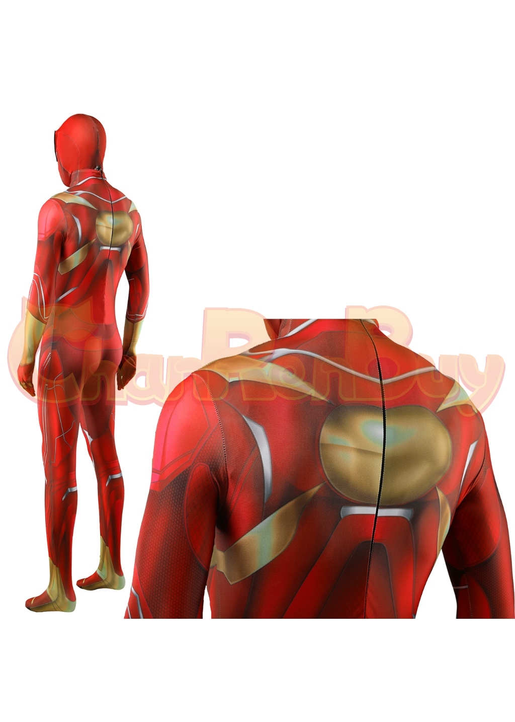 Iron Man Costume Bodysuit Cosplay for Adult Kids Ver.2