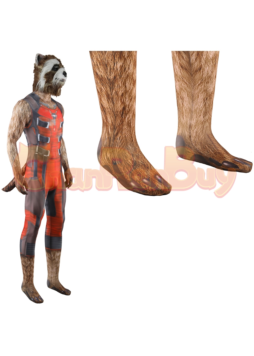 Guardians of the Galaxy Vol. 3 Costume Rocket Cosplay for Adult Kids