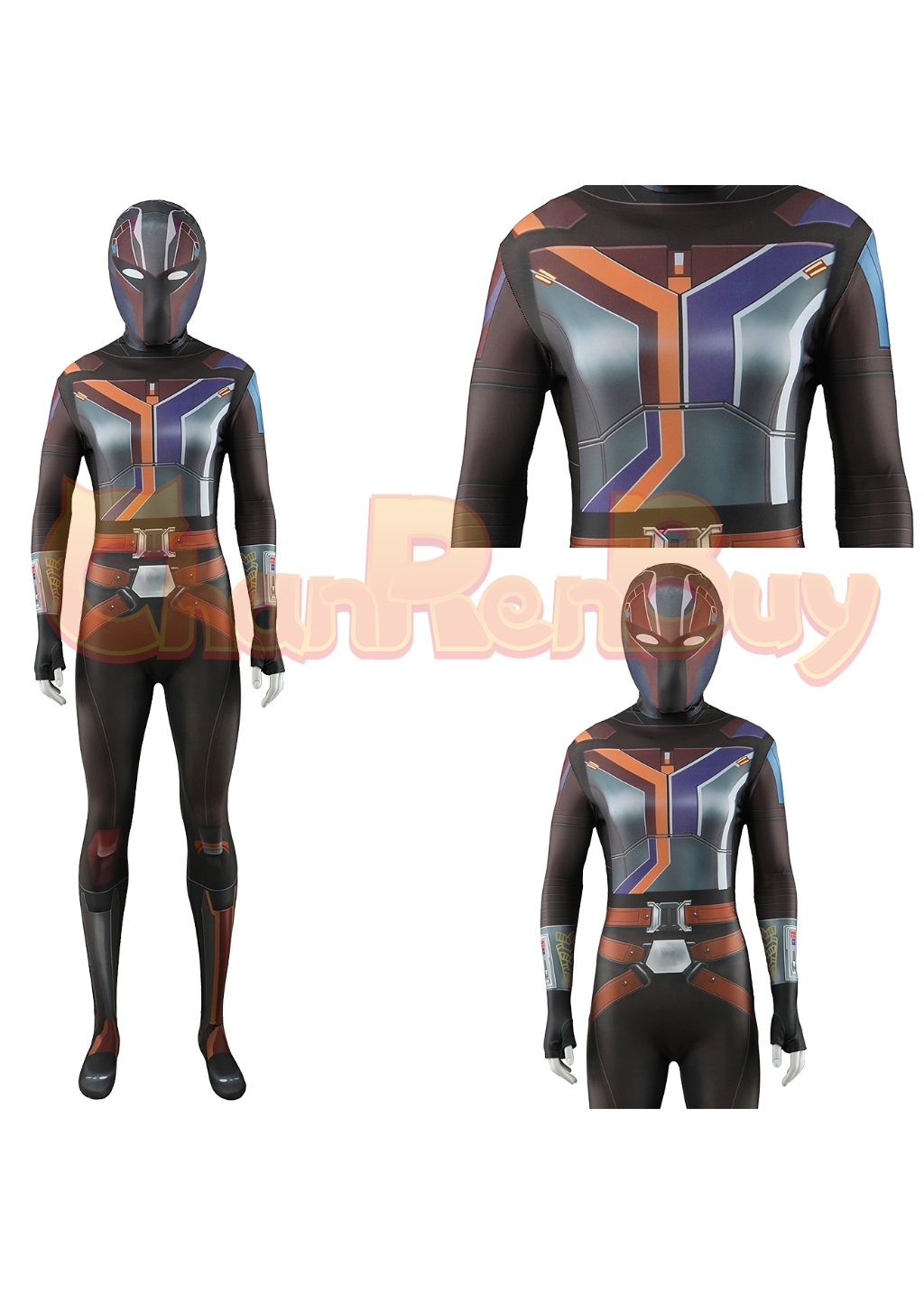 Star Wars Rebels Costume Sabine Wren Cosplay for Adult Kids
