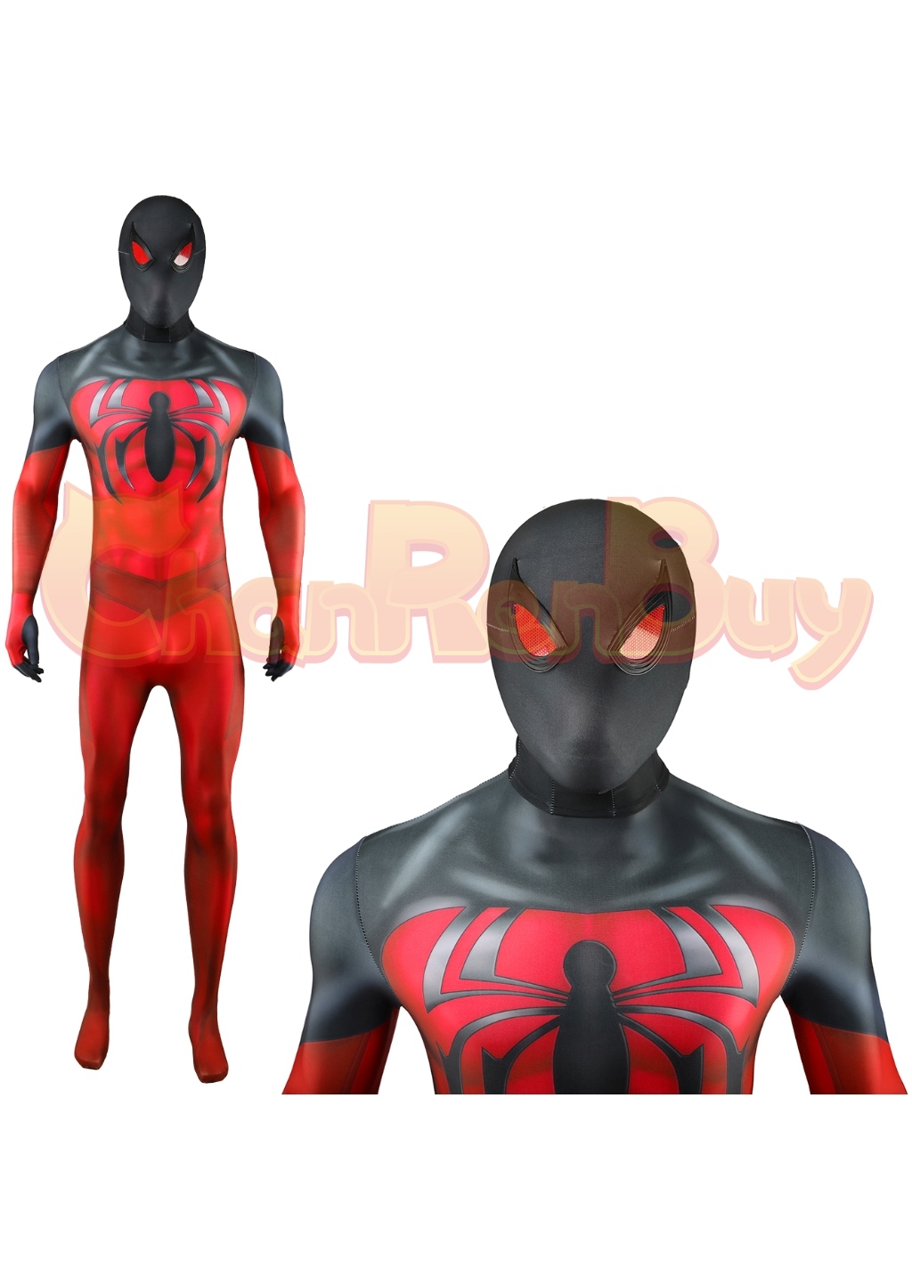 Ultimate Spider-Man Costume Scarlet Spider Bodysuit Cosplay for Adult Kids