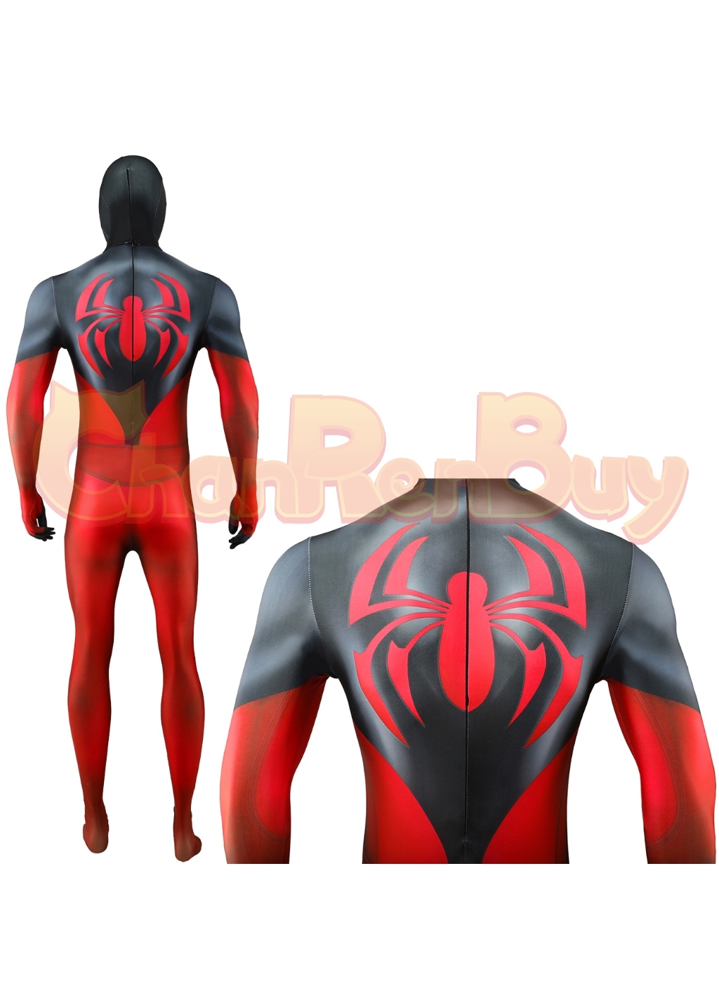 Ultimate Spider-Man Costume Scarlet Spider Bodysuit Cosplay for Adult Kids