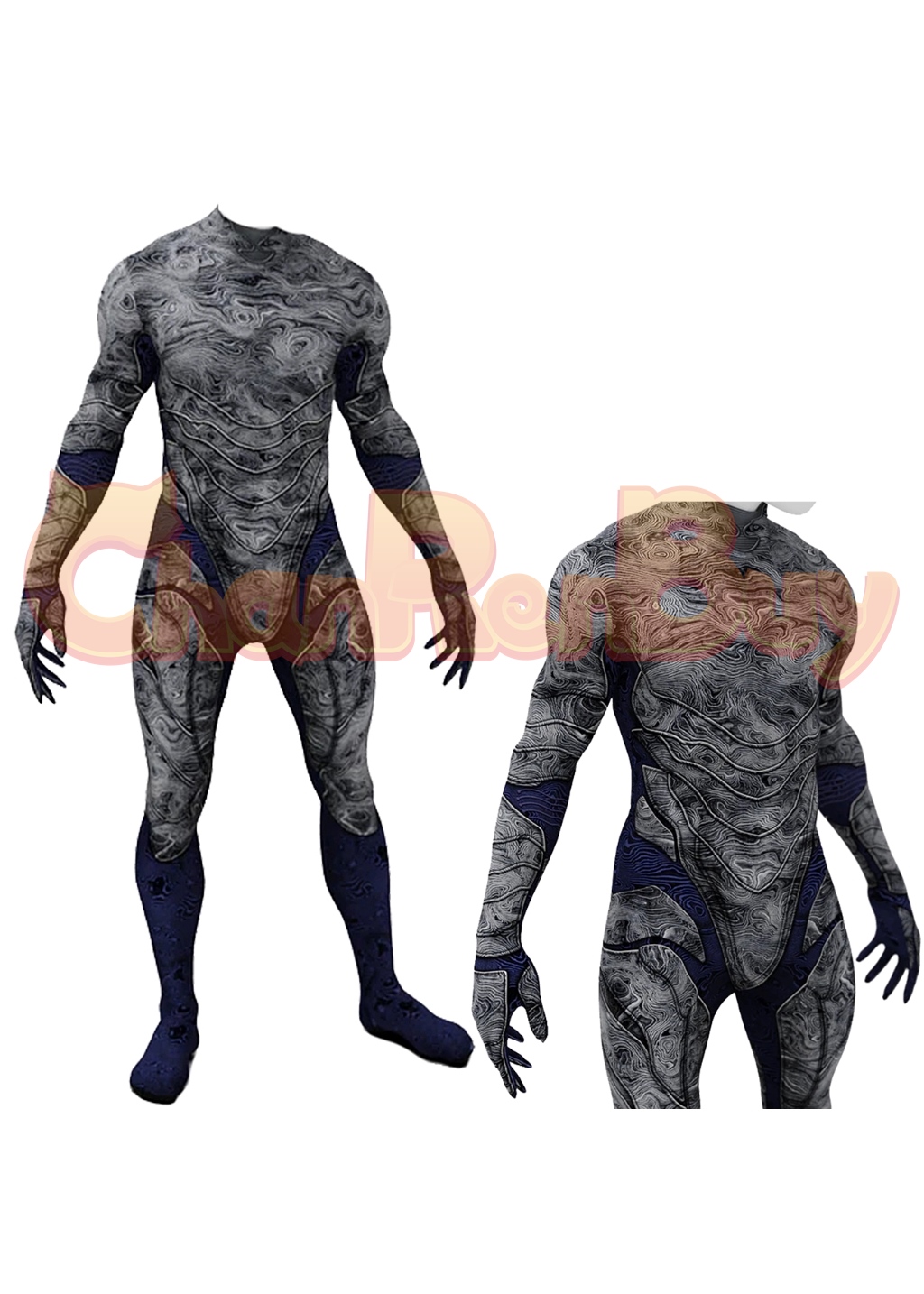 Blue Beetle Costume Bodysuit Cosplay for Adult Kids