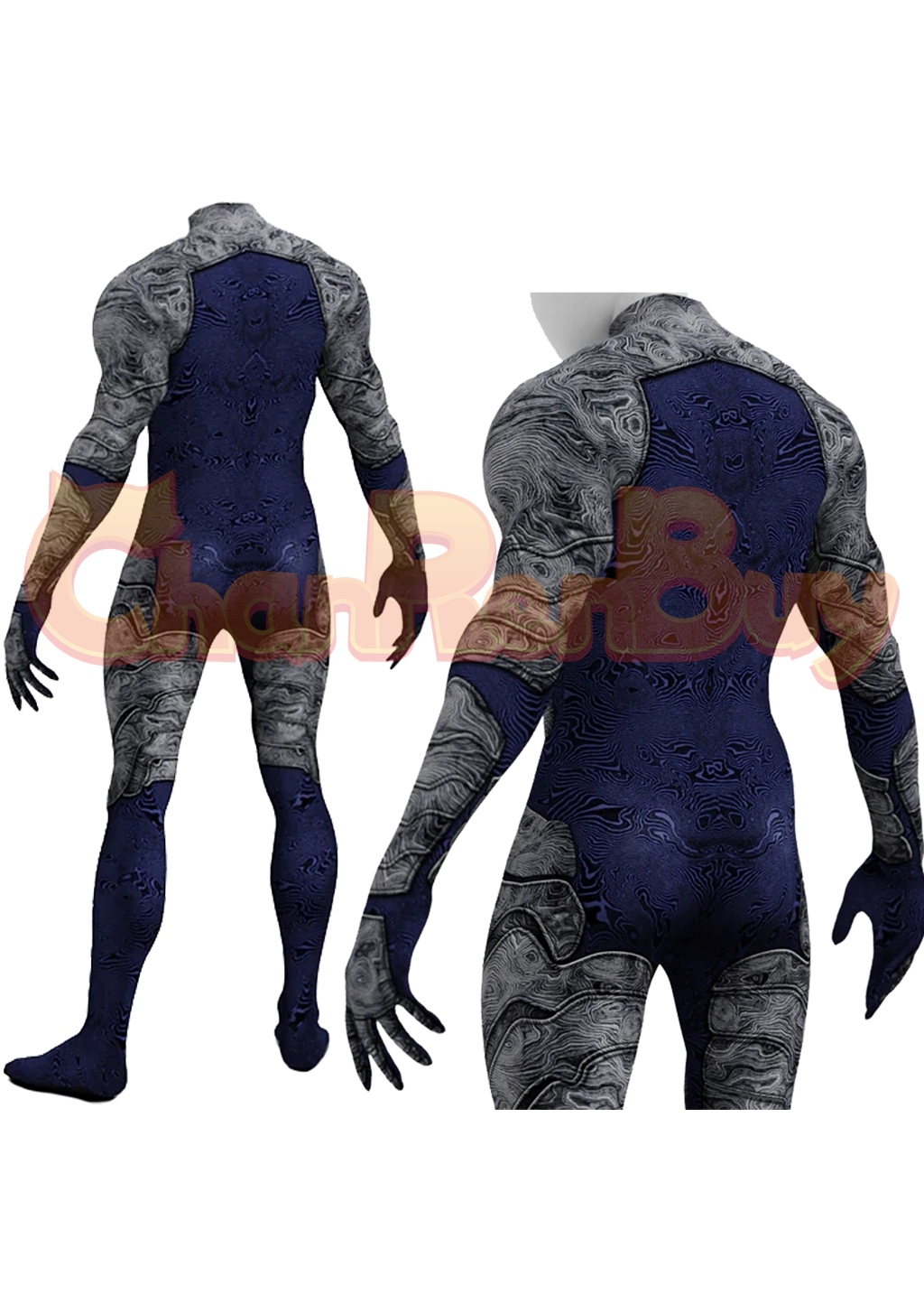 Blue Beetle Costume Bodysuit Cosplay for Adult Kids