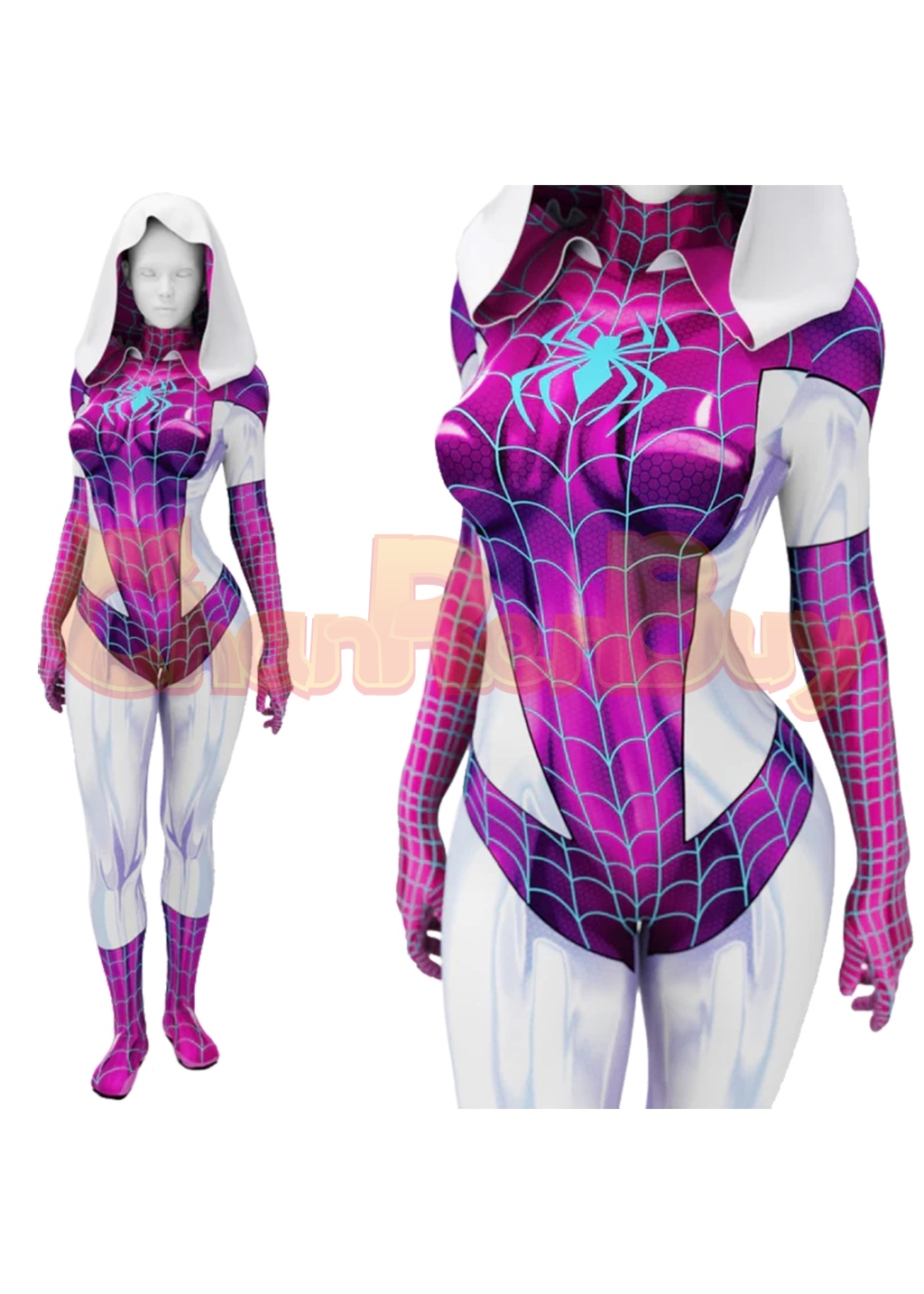 Venom Spider Man Costume Gwen Stacy Bodysuit Cosplay for Adult Kids