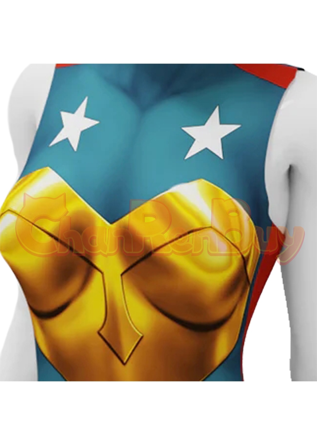 Captain America Costume Female Version Bodysuit Cosplay for Adult Kids