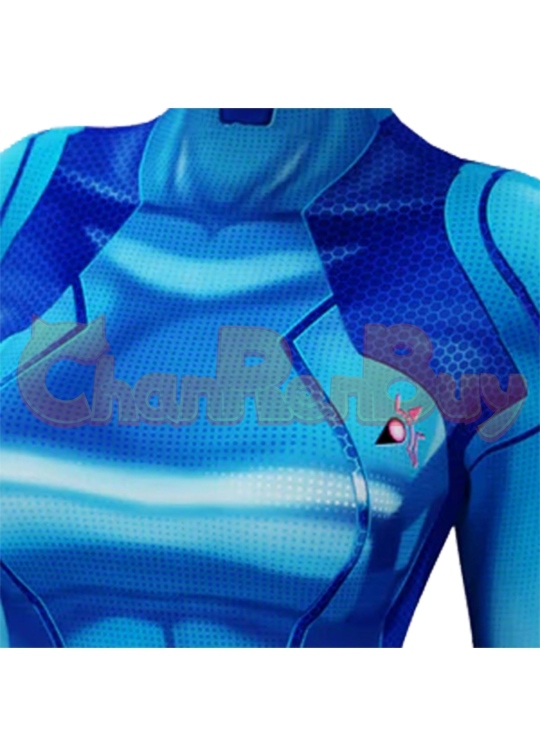 Samus Aran Costume Metroid Bodysuit Cosplay for Adult Kids-Chaorenbuy