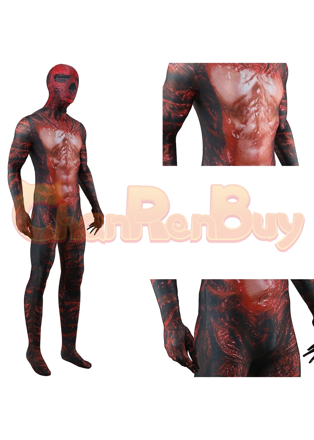 Stranger Things Costume Vecna Bodysuit Cosplay for Adult Kids