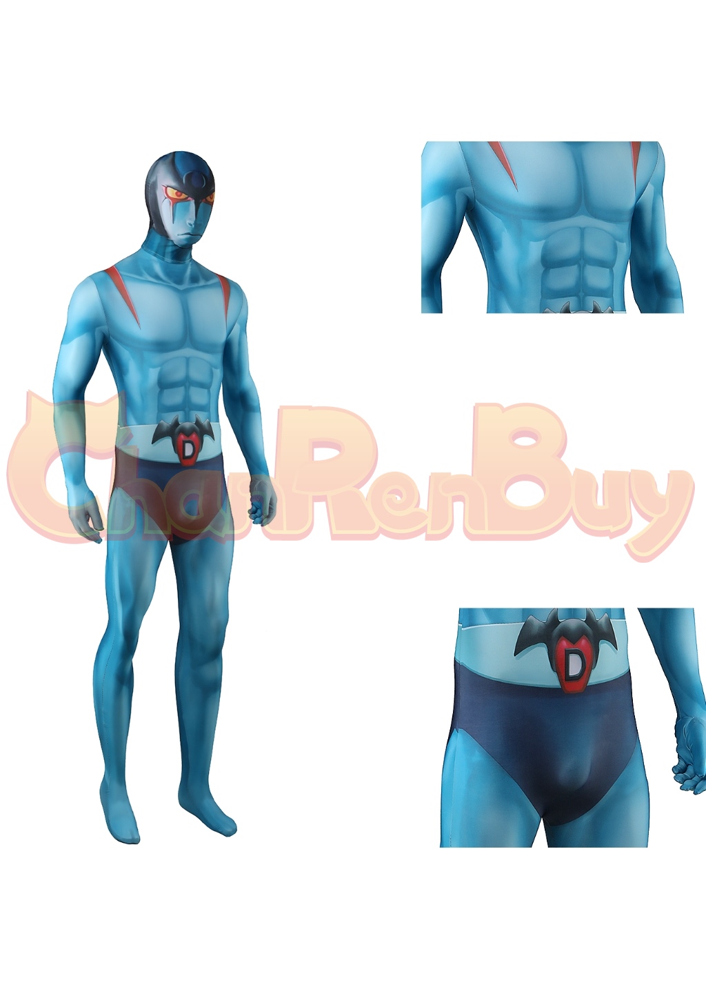 DevilMan Costume Bodysuit Cosplay for Adult Kids