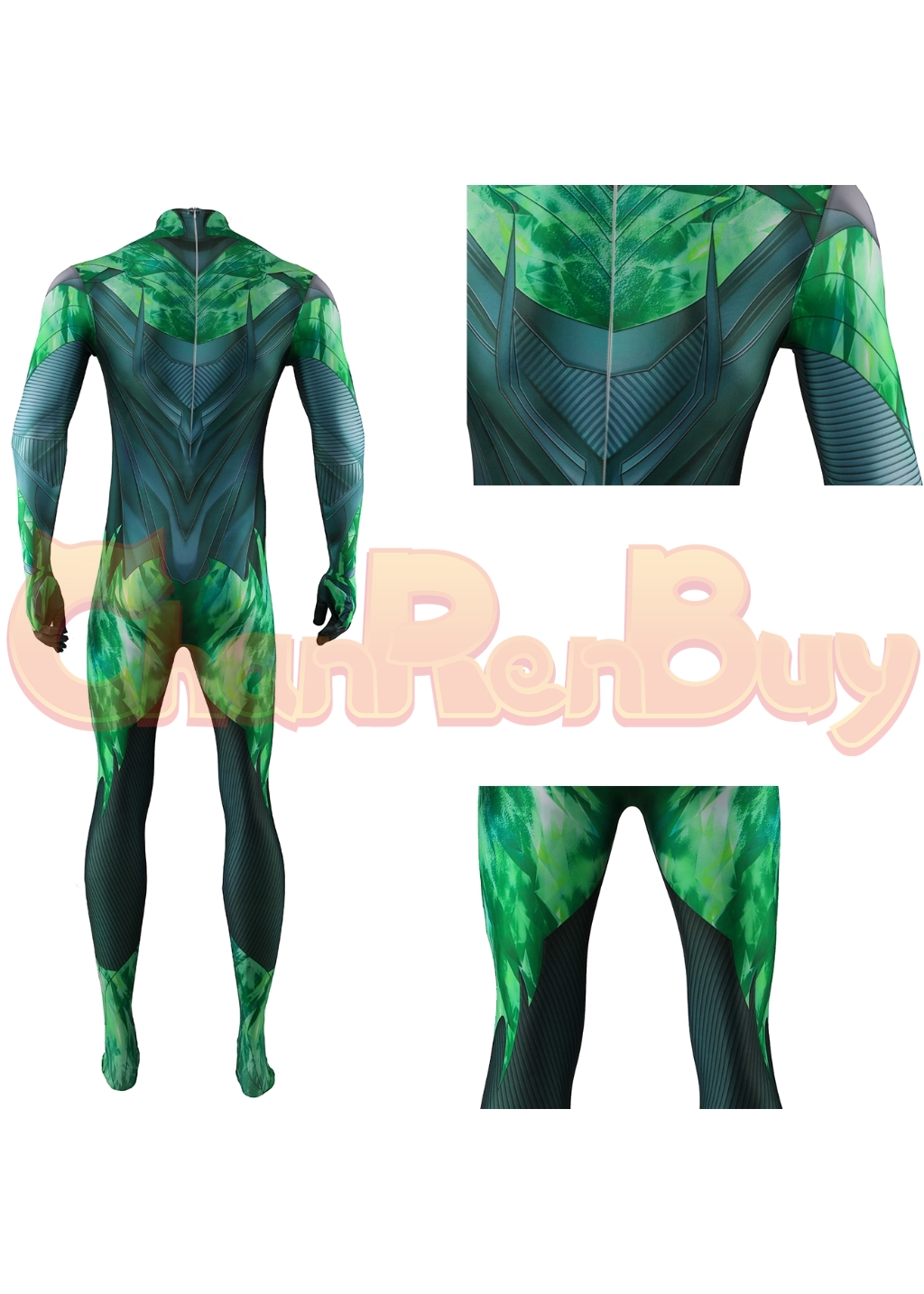 Green Lantern Costume Suicide Squad Kill Bodysuit Cosplay for Adult Kids
