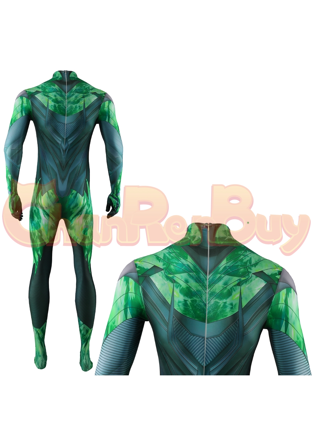 Green Lantern Costume Suicide Squad Kill Bodysuit Cosplay for Adult Kids