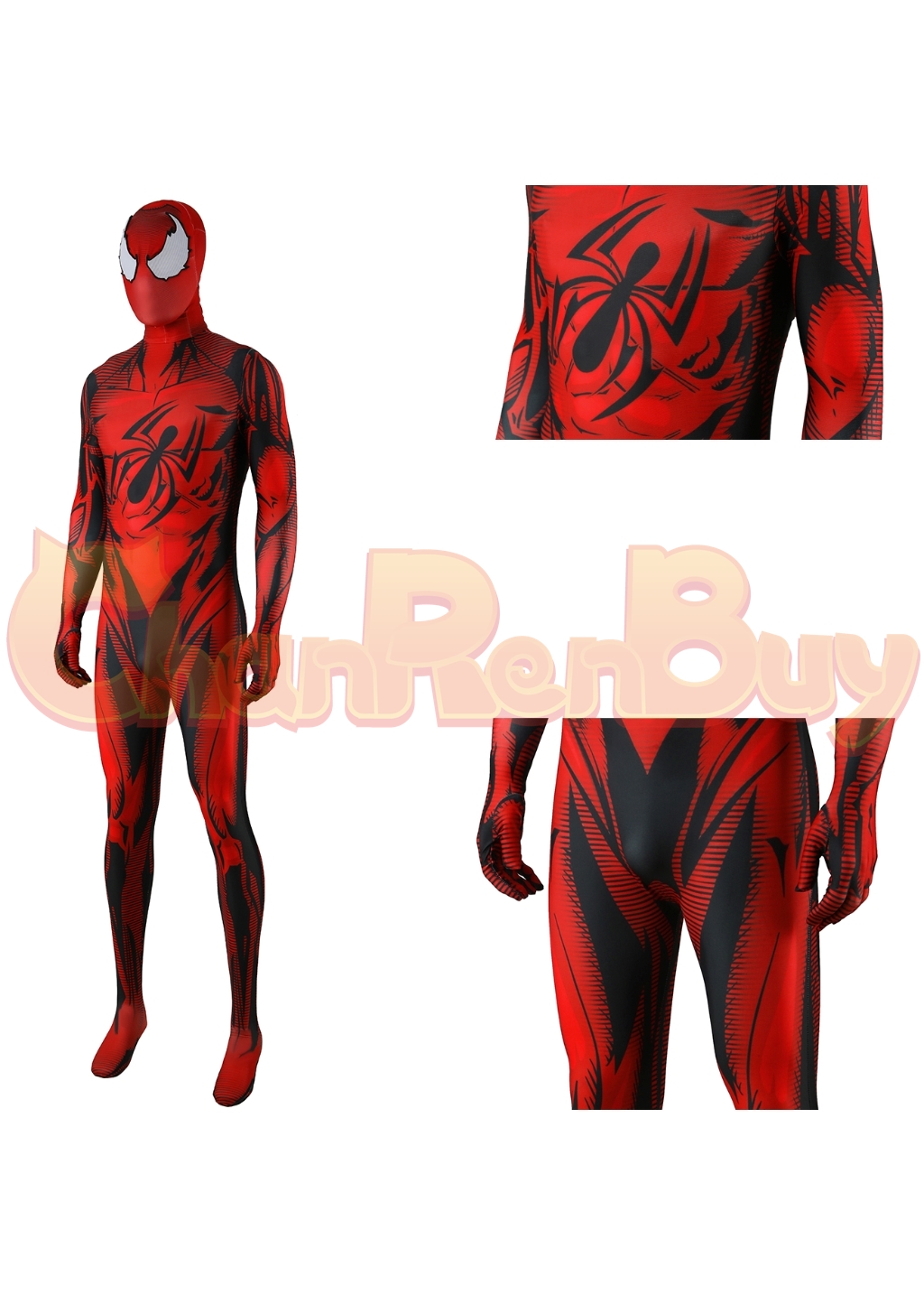 Scarlet Spider Costume Bodysuit Cosplay for Adult Kids