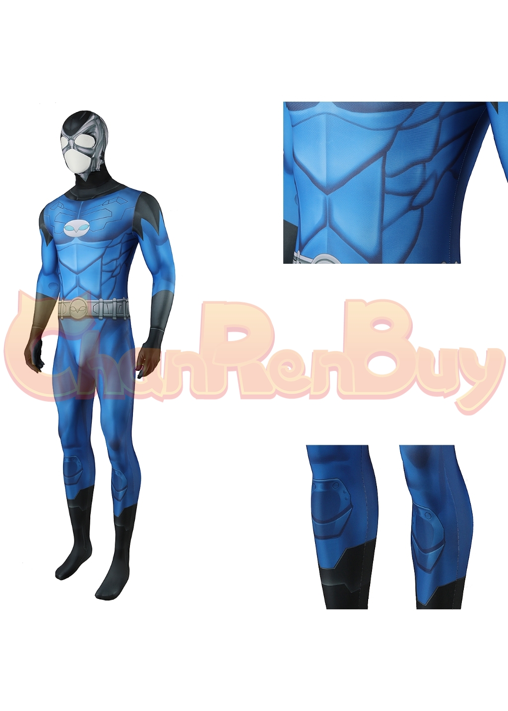Owlman Costume DC Comics Bodysuit Cosplay for Adult Kids