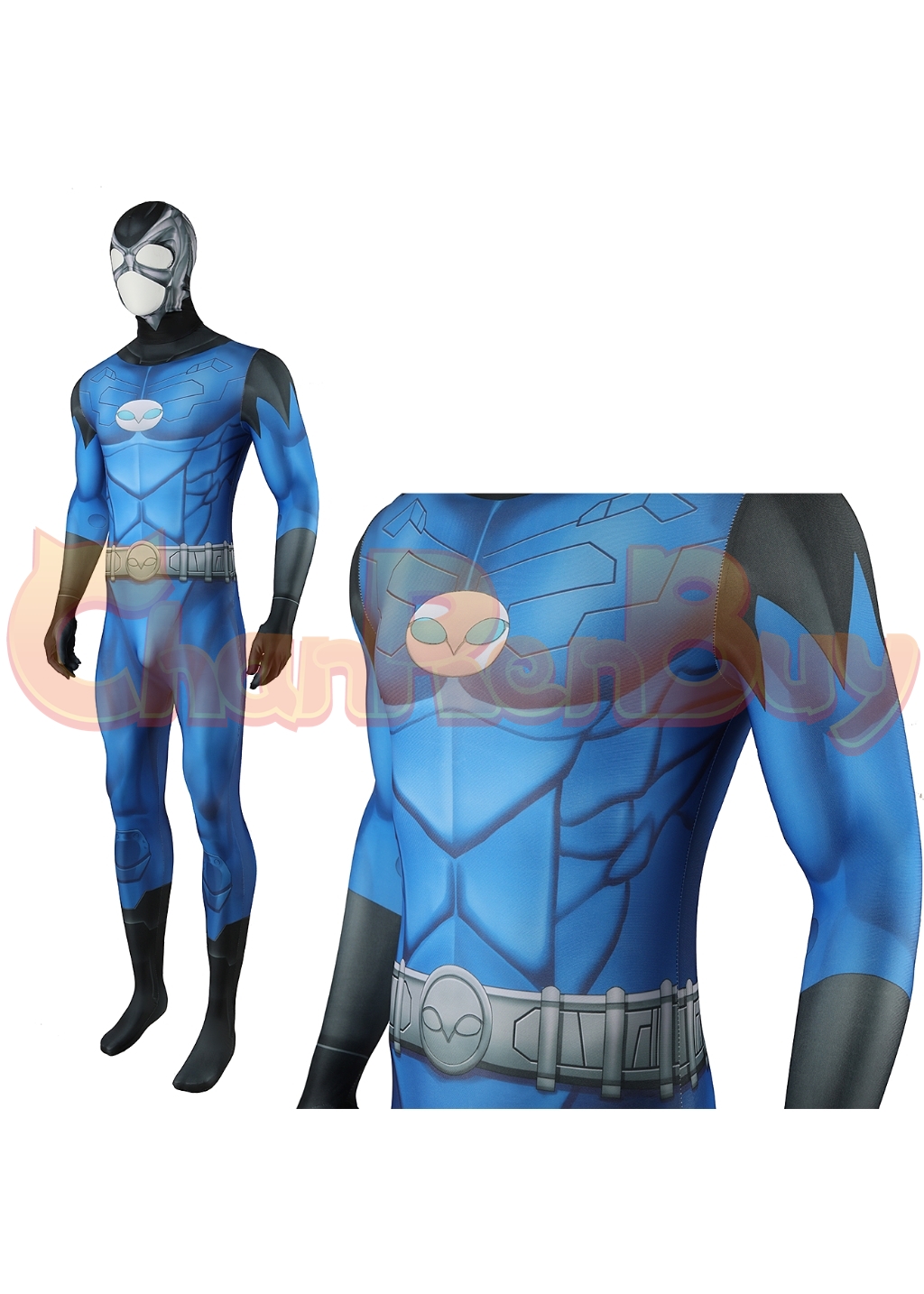 Owlman Costume DC Comics Bodysuit Cosplay for Adult Kids