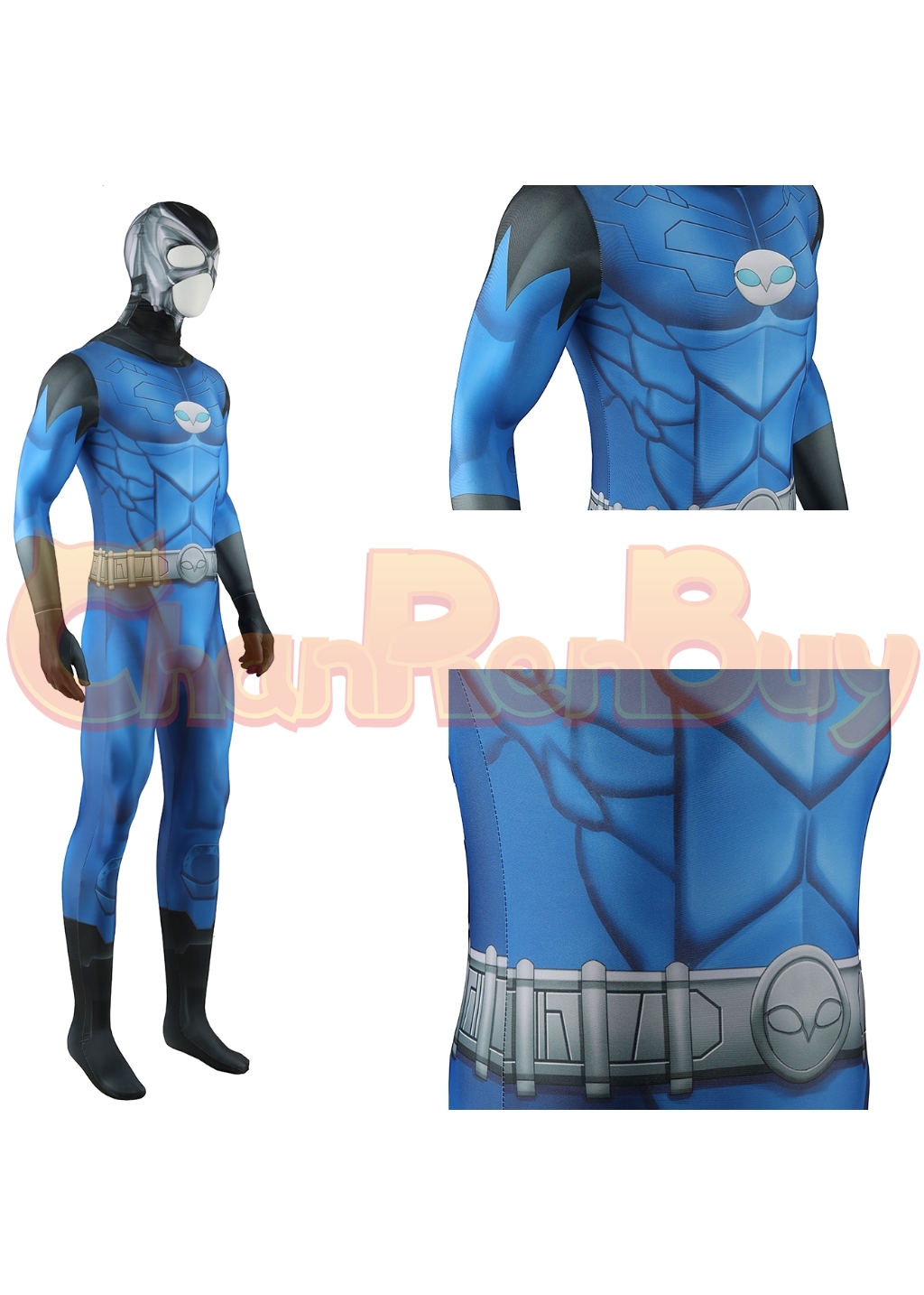 Owlman Costume DC Comics Bodysuit Cosplay for Adult Kids