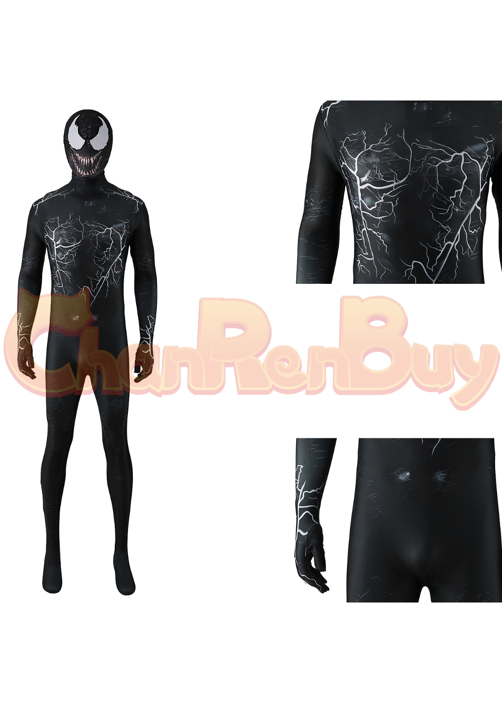 Venom Costume Spider-Man Bodysuit Cosplay for Adult Kids